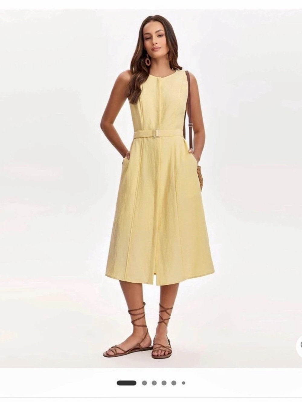 Yellow Midi Dress